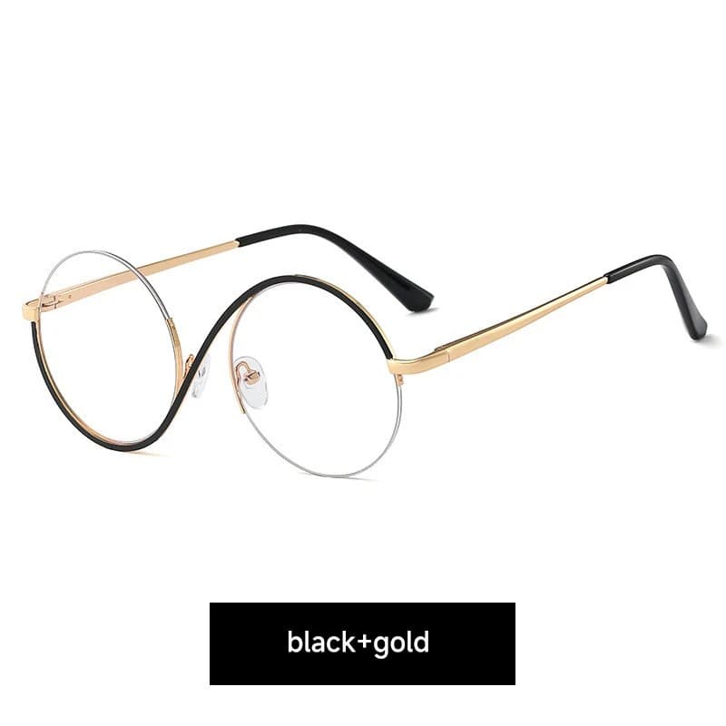 lunettes-chic-en-or-noir