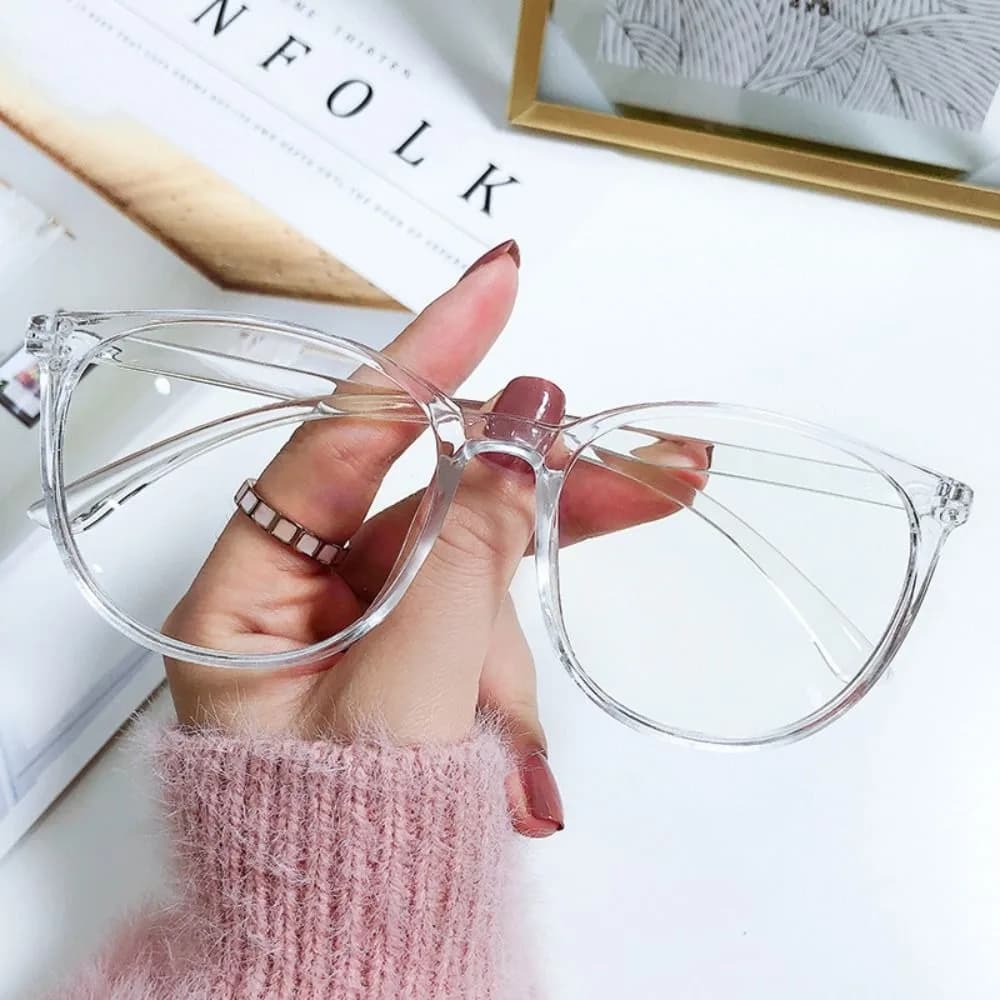 Lunettes transparentes – verre givré